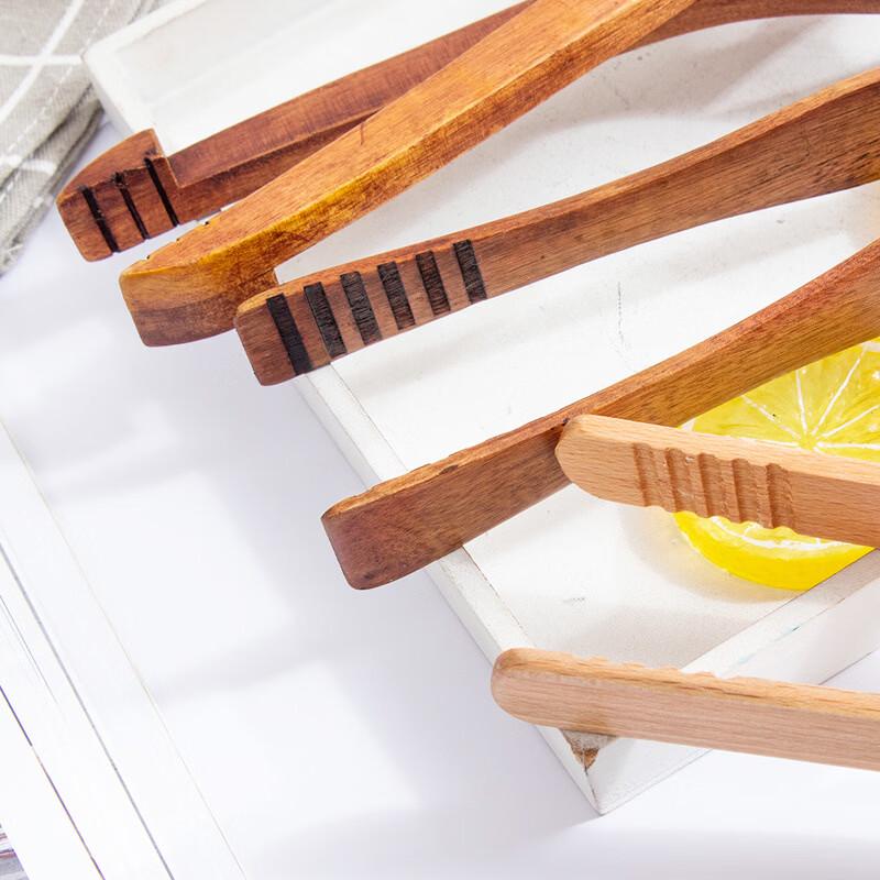 Bamboo & Silicone Food Tongs