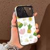 Cactus Succulents Phone Case For iPhone 17 16 15 14 13 12 11 Pro Max Plus Silver candy Matte Cover