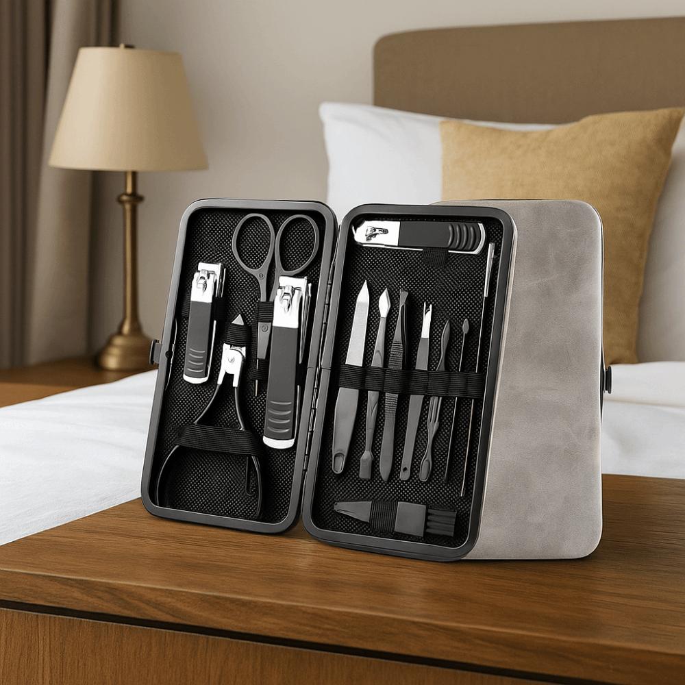 13/24pcs Anti-slip Design Stainless Steel Nail Clipper Set Sharp Pedicure Tool Kit  Facial Treatment