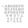 Srasakan 3D Car Emblem Stickers Decoration Dress Up Exterior Parts Alphabet Letter Capital Numbers