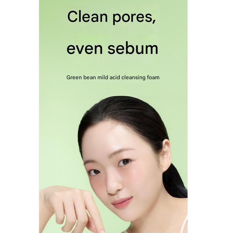 BEPLAIN Mung Bean Mild Acidic Cleansing Foam 80 mL / 160 mL (6 Options)