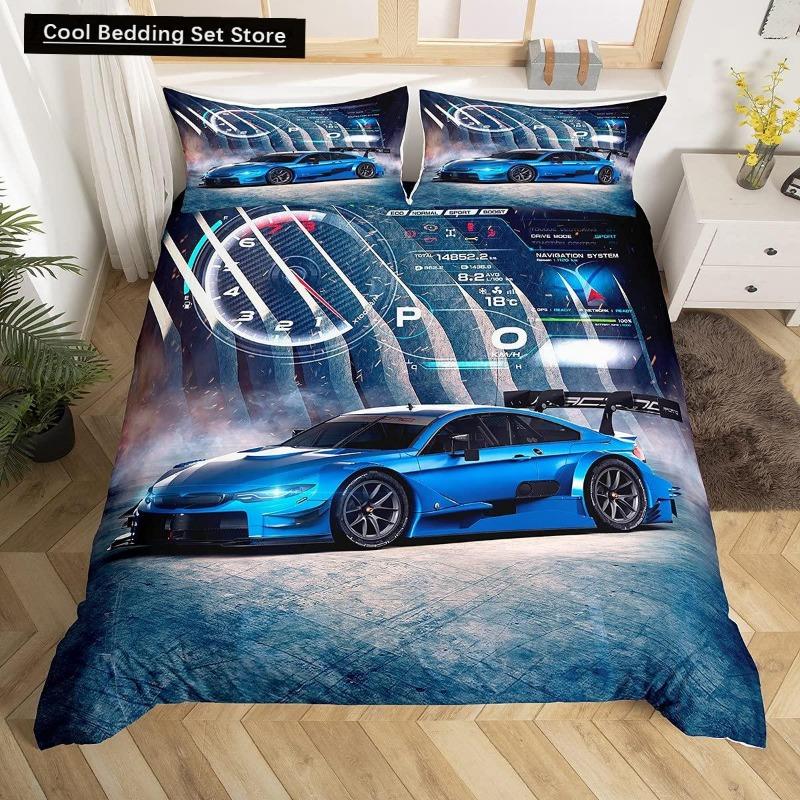 

Новый пододеяльник с изображением гоночной машины King Queen, комплект постельного белья для мальчиков, экстремальный спорт, 3D, крутой спидометр, пододеяльник, мягкий полиэстеровый чехол EU Single 135x200cm