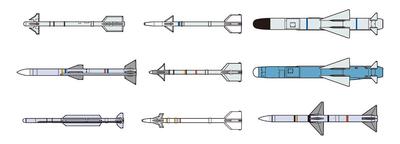 Fine Mold Air Force Missile Set Plastic Model FP39 1/72 Self-Defense