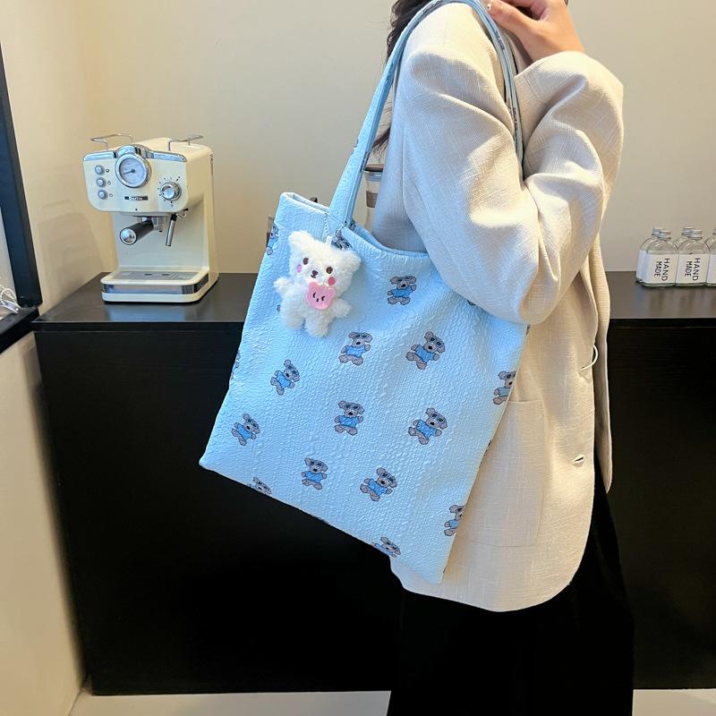 Bag new Korean style ins fashion trend women's leisure niche design single shoulder large capacity tote bag shopping bag