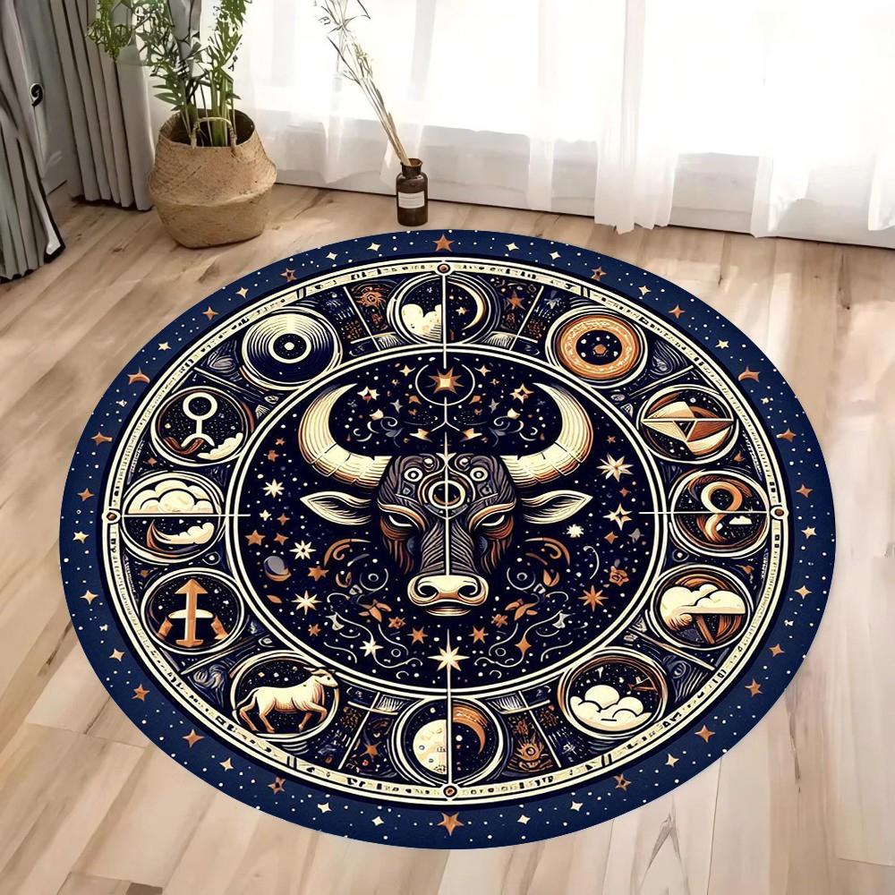 Tarot Round Carpet Mandala Flower of Life Altar Cloth Divination Meditation Circle Galaxy Tarot Mat Oracle Card Mat