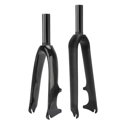 Faltfahrrad Vordergabel, 3K Kohlefaser-Gewebe-Textur, Fahrradgabel 349-100mm Kompatibel für 349/14"/16" 305 Faltfahrrad Zubehör