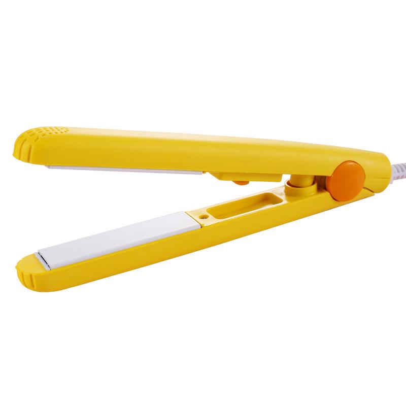 Mini Prostownica i Lokówka Dwu-Funkcyjna do Grzywki, Mała Prostownica i Przenośna Karbownica