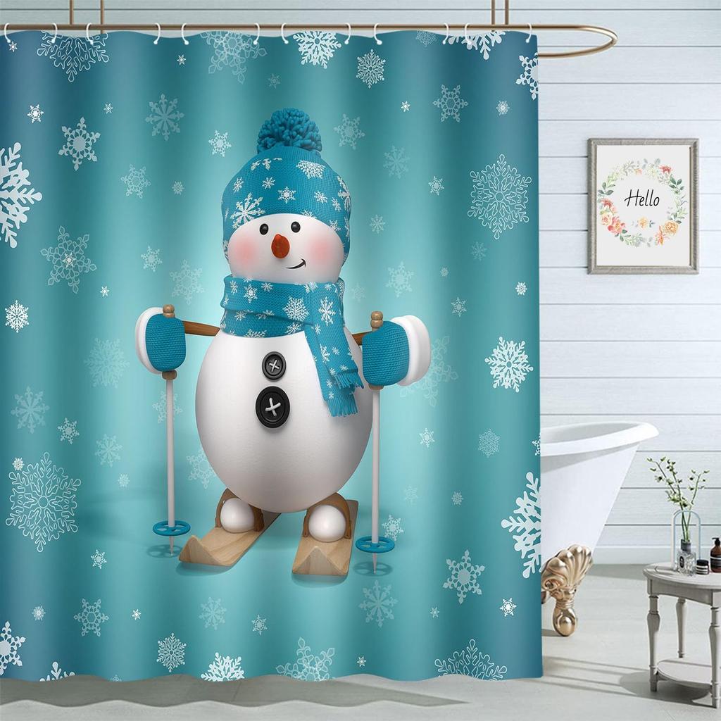 Purple Blue Spider Shower Curtain 72X72 Inch Bat Halloween Bathroom Curtains Set Home Waterproof Polyester Fabric With Hooks