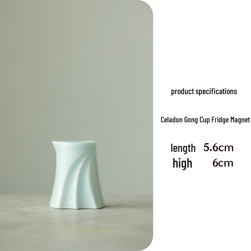 Artistic Ceramic Teapot & Bowl 3D Magnet - Cultural Refrigerator Ornament & Unique Souvenir