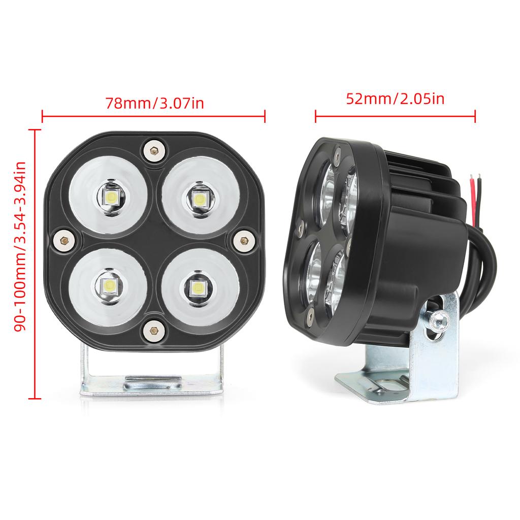 3" LED Motorcycle Driving Lights 40W 6000K Spotlights Auto Led Work Lamps Lights for Offroad Tractors Truck Car Fog Lamp 10-32V.