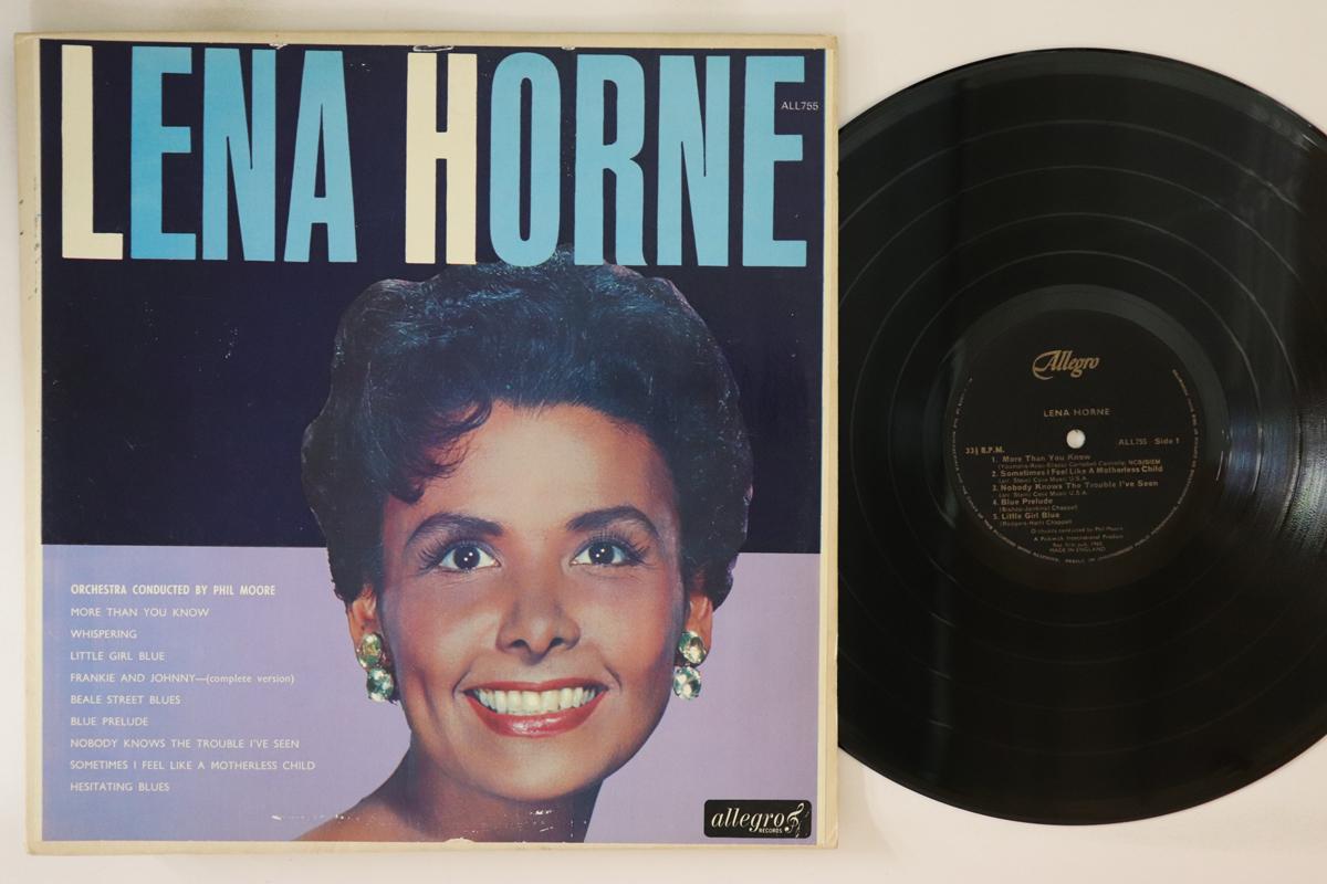 

LP Record LENA HORNE Lena Horne ALL755 ALLEGRO 1965 UK Jazz Used