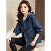 D.F.DEAR Women's Casual Hooded Short Jacket