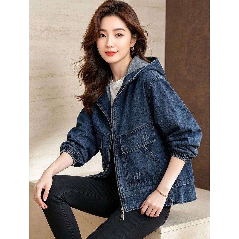 D.F.DEAR Women's Casual Hooded Short Jacket