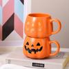 400ML Pumpkin Shape Mugs Halloween Theme Water Cup Milk Coffee Mug for Home Office Creative Festival Gift Decorative Accessories
