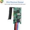 DC 3.6V-24V 2A Mini Remote Switch 12V 24V Mini Receiver LED Access Control Single-Channel Remote Switch 433MHz