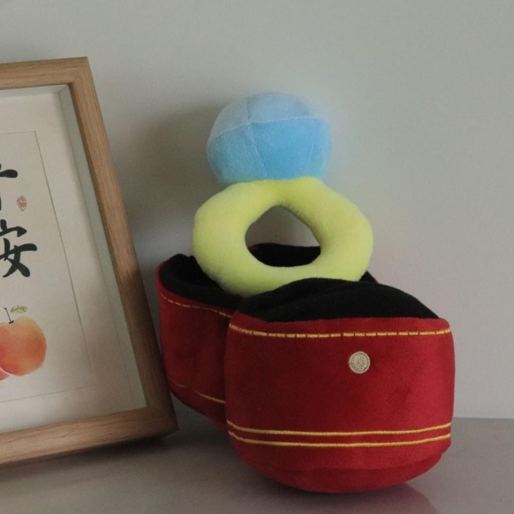 Měkký plyšový zásnubní prsten Plyšový Kreativní design Plyšová hračka Nadrozměrný prsten Plyšový Zásnubní večírek