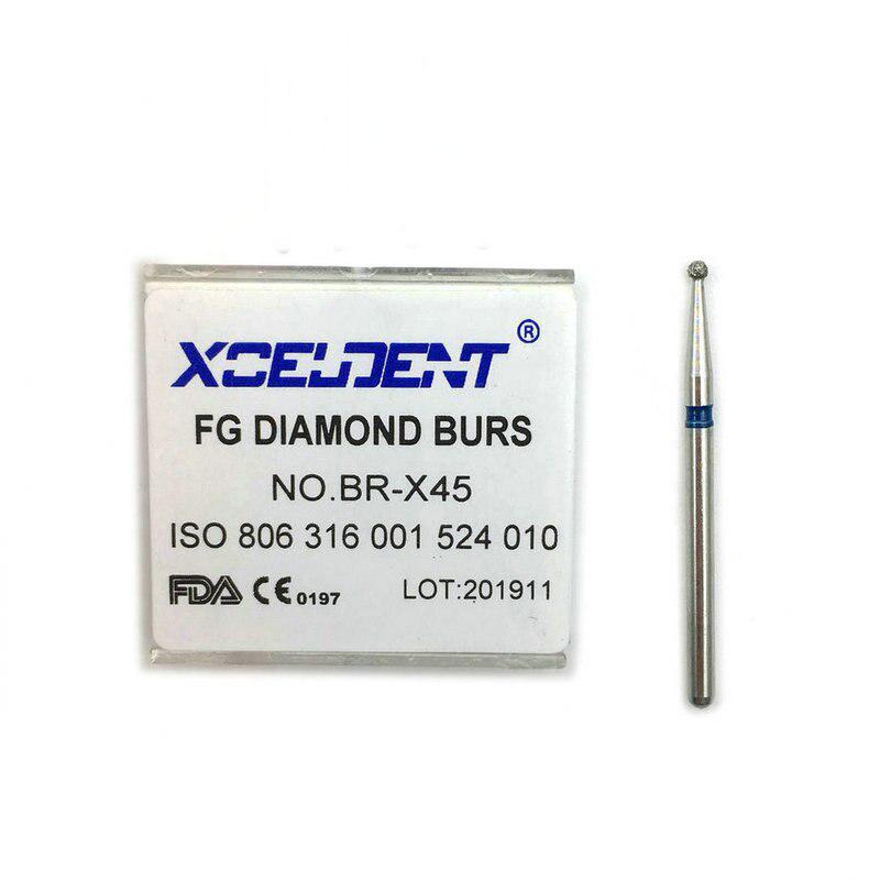 10ks/krabička Zubní diamantové frézy Vrtáky Zubní frézy Vysokorychlostní násadec Leštící nástroje pro bělení zubů BR-X45