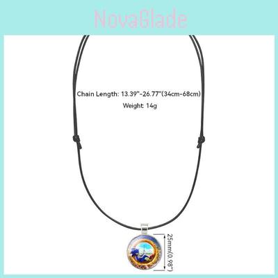 Sonic The Hedgehog Time Stone Necklace Soft Wax Rope Hypoallergenic Cartoon Pendant