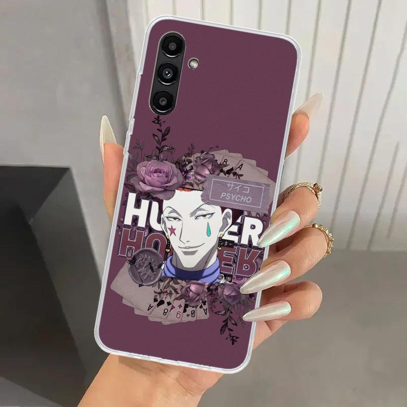 Custodia per telefono Hunter HXH Hisoka per Samsung Galaxy A17 A16 A37 A26 A36 A57 A56 A15 A25 A35 A55 A14 A24 A34 A54 A13 A23 A33 A53 Gala