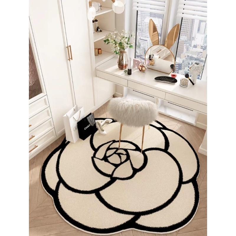 Irregular Circular Living Room Carpet Bedroom Bedside Carpet Dressing Room Study Room Swivel Chair Floor Matc