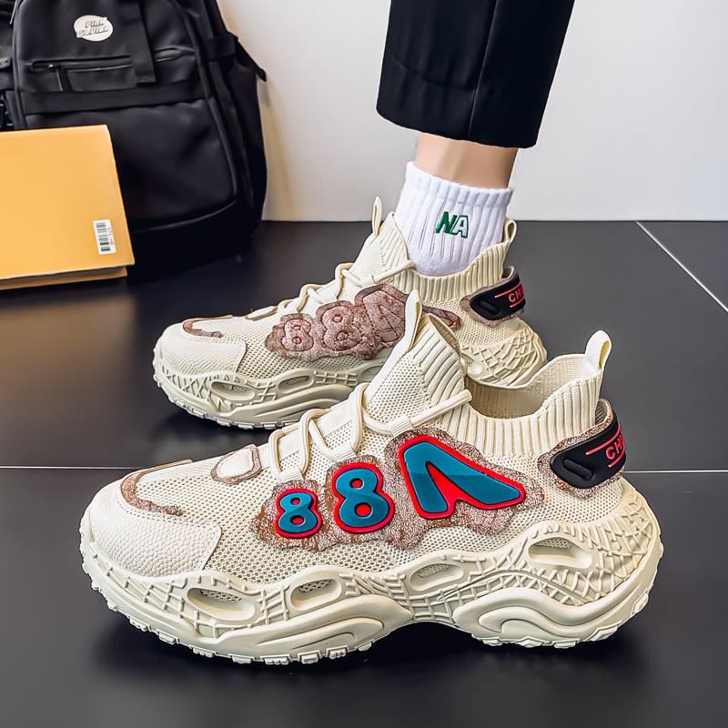 

Модные кроссовки CYYTL Мужская обувь Повседневная Дышащая Летняя Уличная для Хайкинга Тенниса Модная Спортивная для Бега Роскошные Лоферы на Платформе Дизайнерские 44