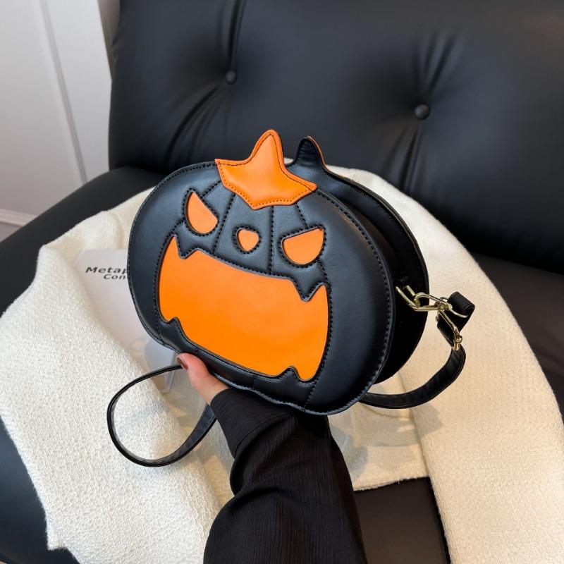 Trendy new Halloween funny messenger bag niche design pumpkin bag shoulder bag