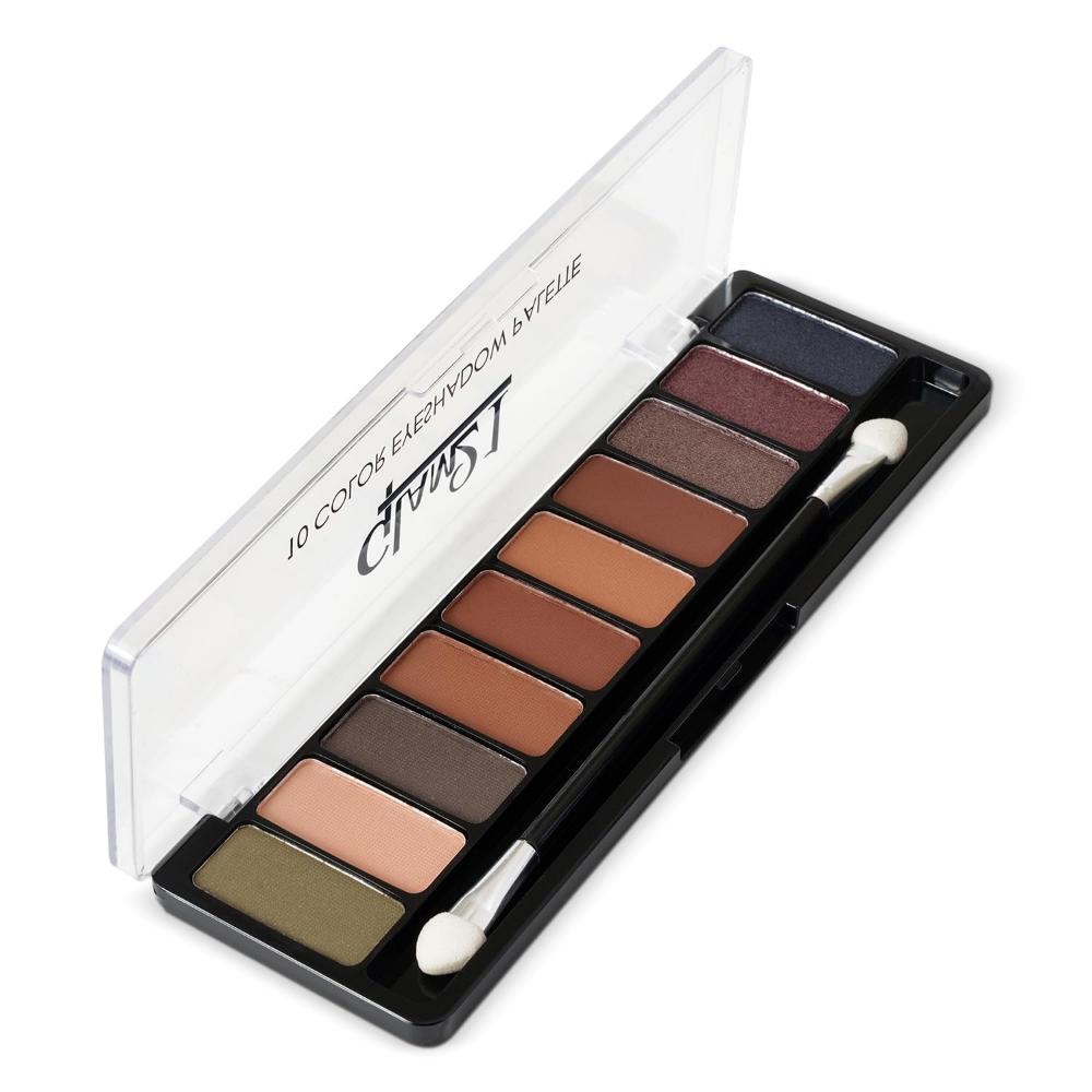 Get Smoky 10 Color Eyeshadow Palette | Smudge Free | Long Wearing And Easily Blendable Eye Makeup Palette Matte, Shimmery And Metallic Finish