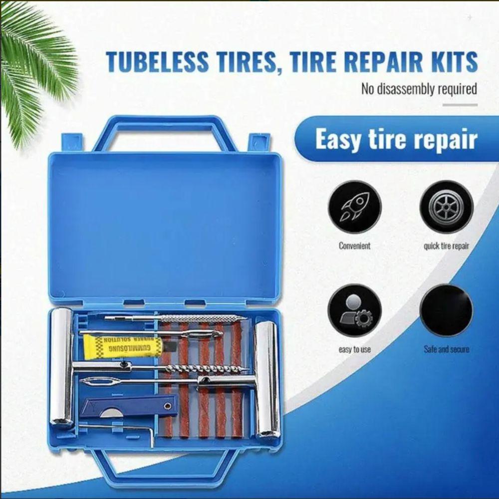 Mini Tool Kit Puncture Repair Kit Heavy Duty Tubeless Tire Repair Tire Repair Tool Kit  Motorcycle