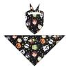 Halloween Pet Bandana Triangle Bib For Cats And Dogs Adjustable Collar Scarf Printed Neck Accessories Puppy Kitten Costume Decor