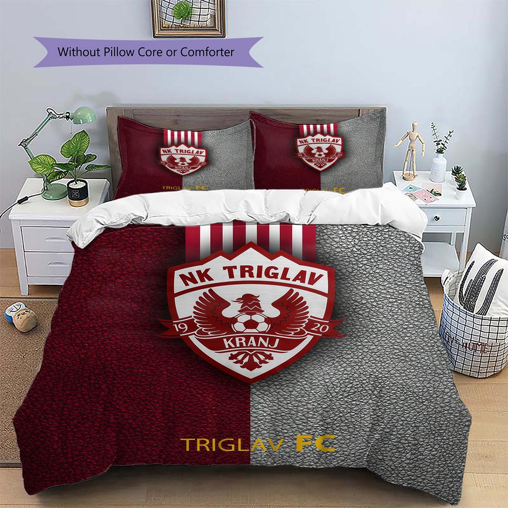NK Triglav Kranj Pattern Bedding Quilt Set Home Decoration Gift (1 * duvet cover + 2 * pillowcase without core).xwn