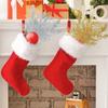 10/5Pcs Christmas Glitter Artificial Pine Needles Xmas Tree Flowers Branches DIY Garland Ornaments Navidad Party Home Decoration