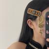 Elegant Ethnic Style Hair Clip Crystal Tassel Side Clip Chinese Style Tassel Hairpin  Women
