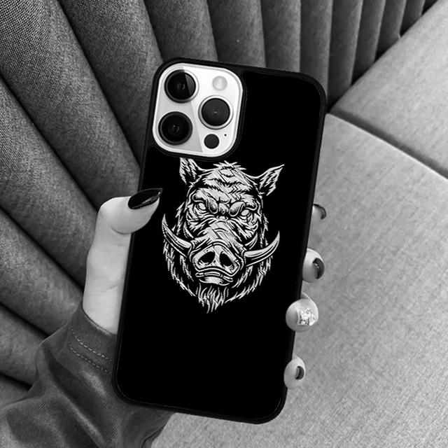 Wild Boar Phone Case For iPhone 17 Air 16 16e 15 14 Plus 11 12 13 Pro Max Soft Bumper Shell Cover Coque
