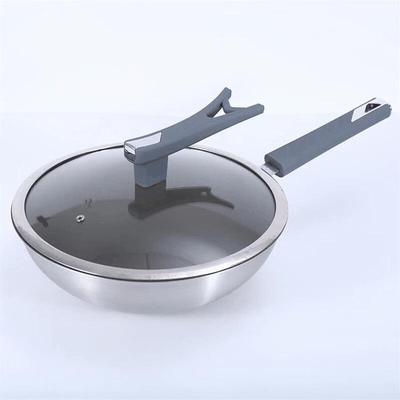 San Jiaolong Haushalts 3-Schicht Stahl-Titan Wok