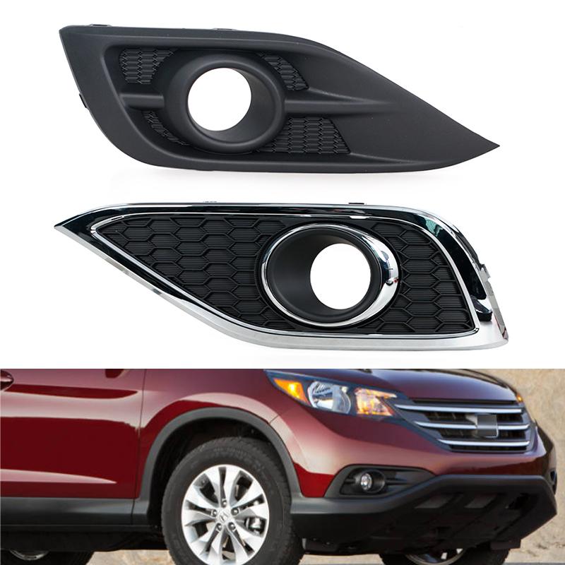 Front Fog Light Grille Fog Lamp Cover Grill Frame For Honda CRV 2012 2013 2014 Accessories 71108-T0T-H00 71103-T0T-H00