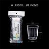 10/20pcs Clear Plastic Disposable Cups Reusable Mini Size Mousse Cup Disposable Tableware Plastic Transparent Cups
