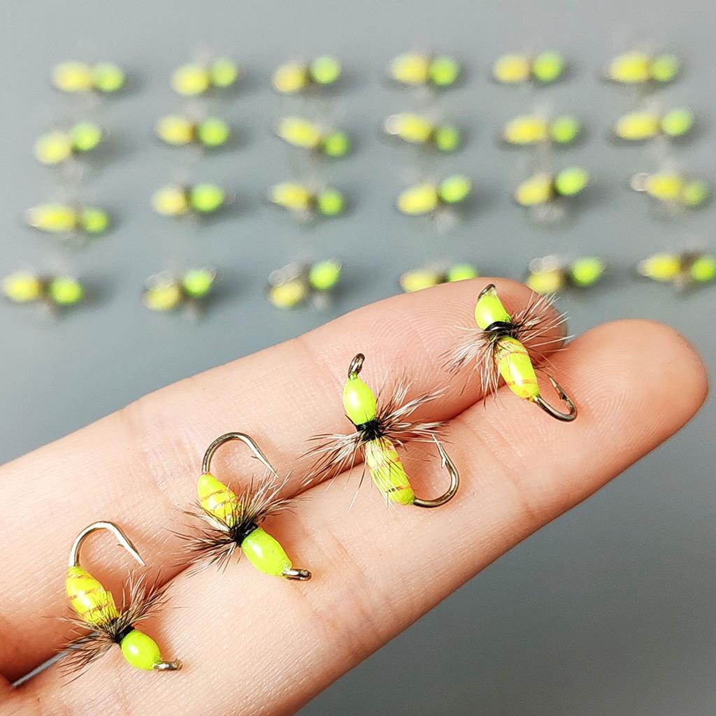2Boxes Bundle(Total 18Pcs Flies)- Fly Fishing Flies Artificial Wet Flies Bait for Flishing Trout/Bass Artificial Nymphs Bait