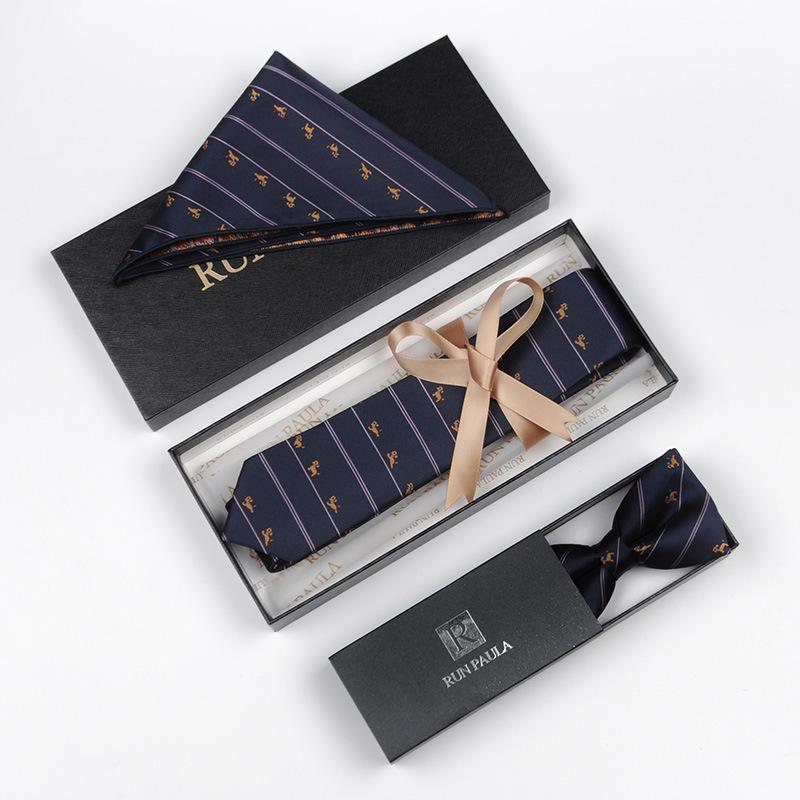 Erkek Resmi Papyon ve Cep Mendili Seti - Profesyonel Giyim İçin Zarif Takım Elbise Aksesuarları