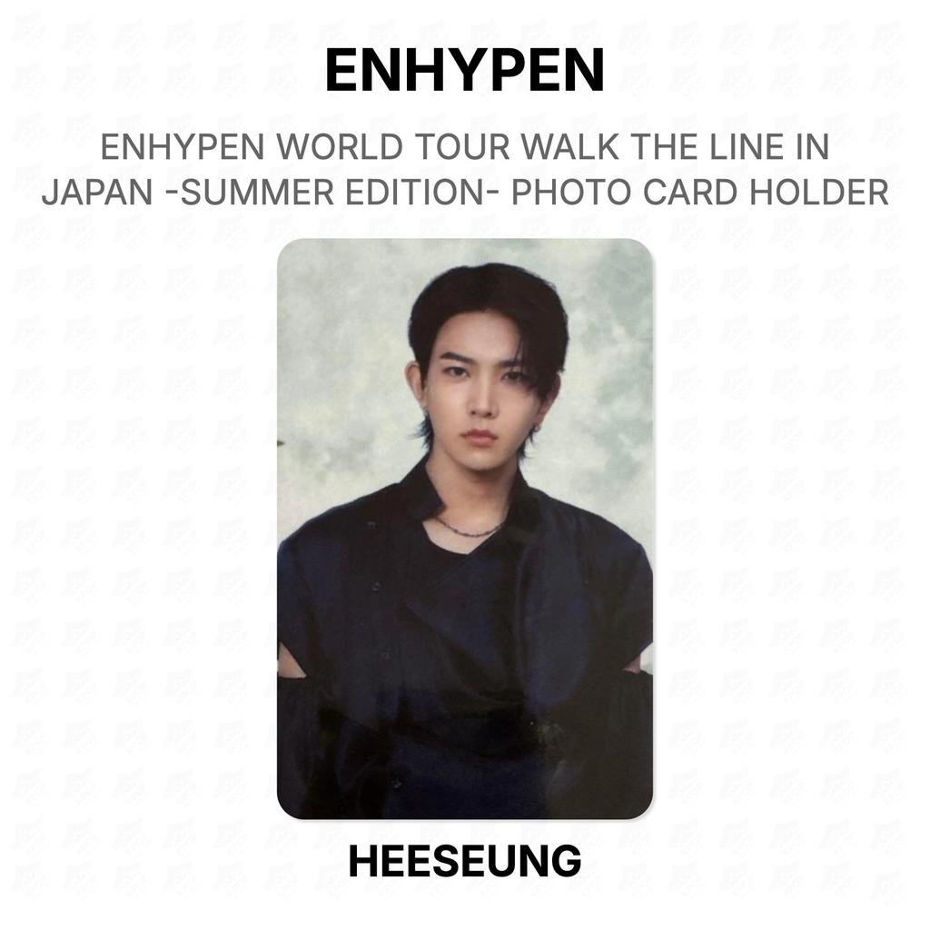 ENHYPEN WORLD TOUR WALK THE LINE IN JAPAN -SUMMER EDITION- PHOTO CARD HOLDER Official Photocard