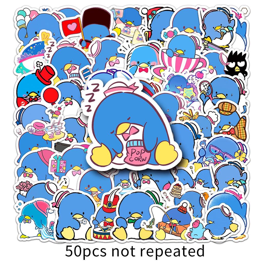 50 Sanrio Tuxedo Sam Penguin Waterproof Stickers for Cute Journal Decoration