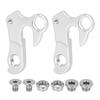 X AUTOHAUX Bicycle Tail Hook Rear Derailleur Frame, Aluminum Alloy, Hanger Frame Gear Tail Hook, Compatible with Giant, ATX, 2 Pieces