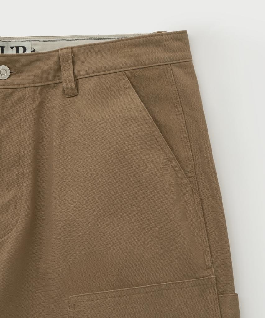 Seteo Double Knee Carpenter Pants Beige