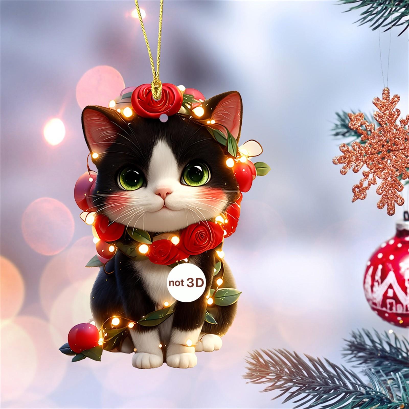 

2D милый и очаровательный кулон Cross Border акриловый плоский автомобильный зеркальный кулон для украшения дома One Size