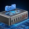 440W GaN PD Charger: Multifunctional 8-Port Desktop USB Adapter