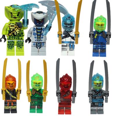 Movie Action Snake Turtles Mini Figures with Weapon Building Brick Block Model Childrens Day Gift for Boys Children Kids