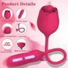 Multi-Frequency Rose Vibrator: Leaf & Flower Love Toy for Flirting and Climax