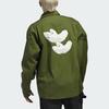Adidas Originals Shmoofoil Button-Up Sports Long Sleeve Shirt Unisex Tops Wild-Pine IU0081