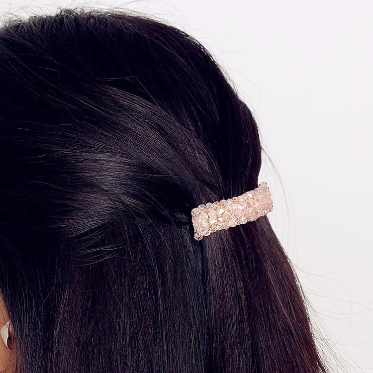 Fashion Girls Headwear Crystal Rhinestone Elastic Hair Clip Hair Accessories