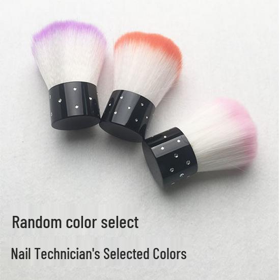 Nail Art Dust & Powder Brush - Soft Bristle, Large Head for Lint Cleaning and Makeup.