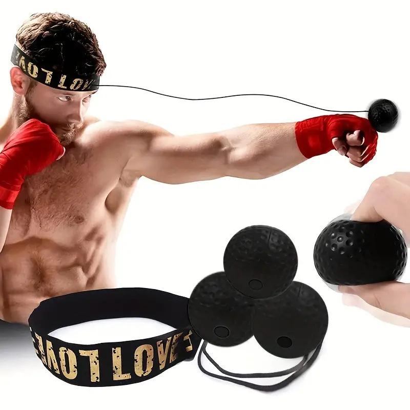 Kopfmontierter Reaktionsball PU-Schaum Boxen Speedball für Sanda Kampf Training und Heim-Entspannungsgerät